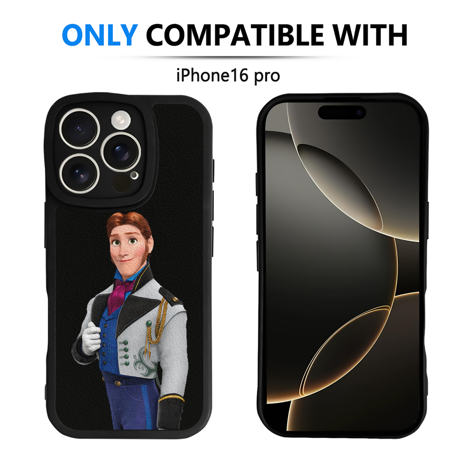 （画像用） アナと雪の女王 アンナ エルサ Frozen Anna Elsa 【iPhone 16シリーズ対応】シリコンスマホケース（レザー調） 材質：シリコン